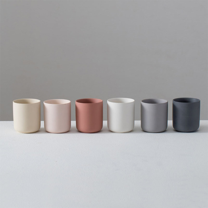 Pot Bougie Nordic Custom Porcelain Candle Holder Wholesale Bulk Candle Making Cup Matte Ceramic Empty Candle Jar With Box