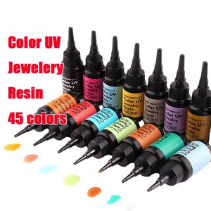 Color UV Drop Glue 45 Color Diy Jewelry Resin Quick-drying Resin Jewelry Accessories DIY