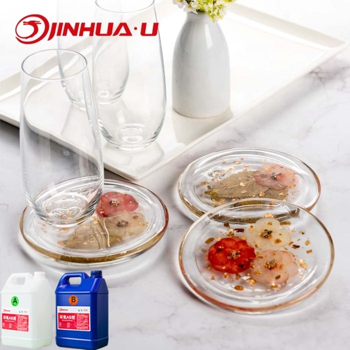 Epoxy Resin Crystal Clear Food Safe Liquid Glass Resin for Coaster