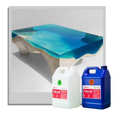 Deep Pour Crystal Clear Liquid Glass 2 to 4 Inches Plus Food Grade Safe Clear Epoxy Resin Table Top Wood