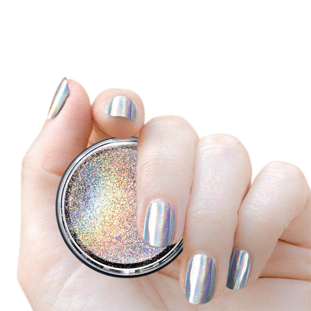 powder metallic mirror effect holographic Aurora chameleon neon pigment  for nails