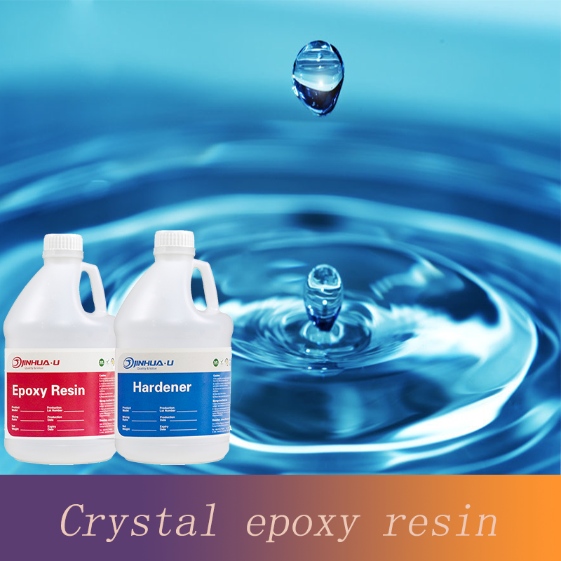 JINHUA 100% Solid Two Components Crystal Clear Dental Epoxy Resin for Tabletop Floor Woodwork Heat Resistant Epoxy Glue