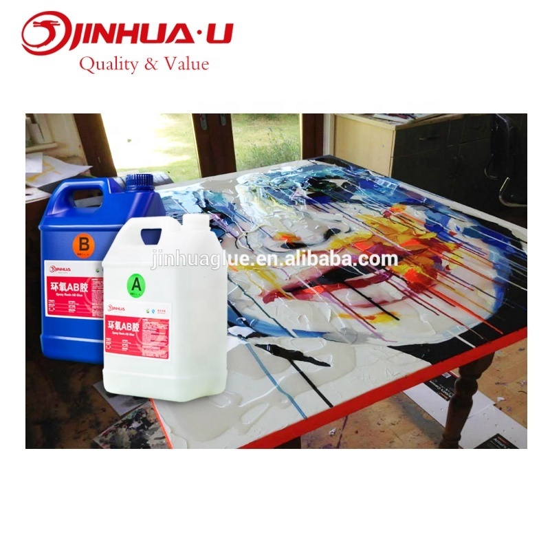 High Clear Odourless Liquid Epoxy Resin AB Glue