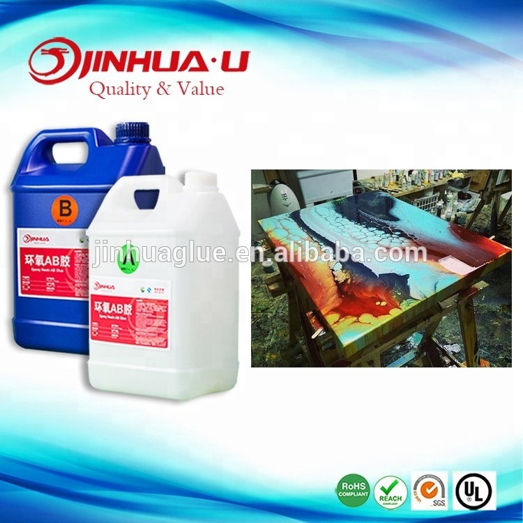 20kg/set 3:1 Metallic Table Top Epoxy Resin AB Glue