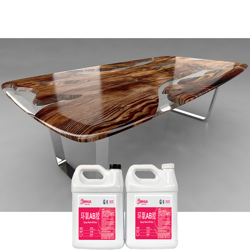 Liquid Two Parts Adhesives Clear Transparent Epoxy Resin AB Glue for Woodtable Art Resin Table Casting