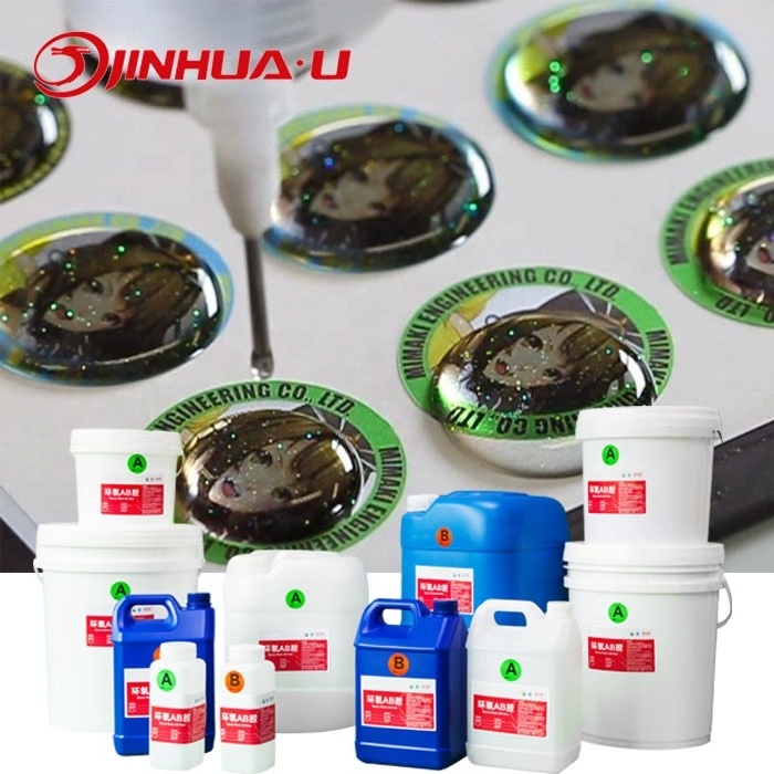 Crystal Clear UV Doming Resin Flexible None bubbles Epoxy Resin Hardener Art Dome Sticker/Liquid Epoxi Resin