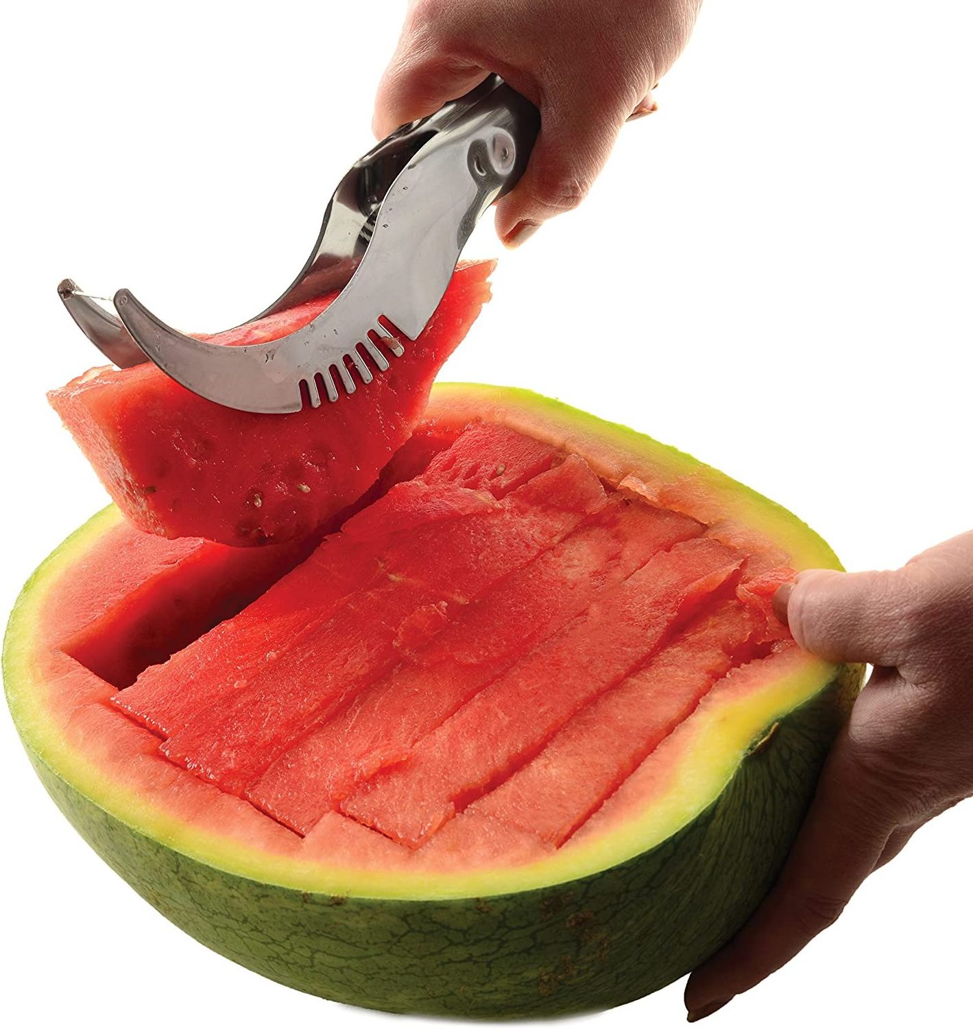 Hot Sell Stainless Steel Watermelon Slicer Cutter Gadget Kitchen Watermelon Slicer Fruit Knife Tool