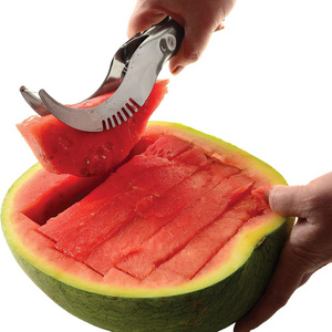 Hot Sell Stainless Steel Watermelon Slicer Cutter Gadget Kitchen Watermelon Slicer Fruit Knife Tool