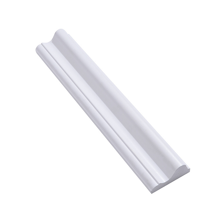 Ps Skirting Decorative Plastic Waterproof Flexible Trim Wall Panel White Moulding Quick Install polyurethane mould chair rail moulding Zhejiang China Manufacture