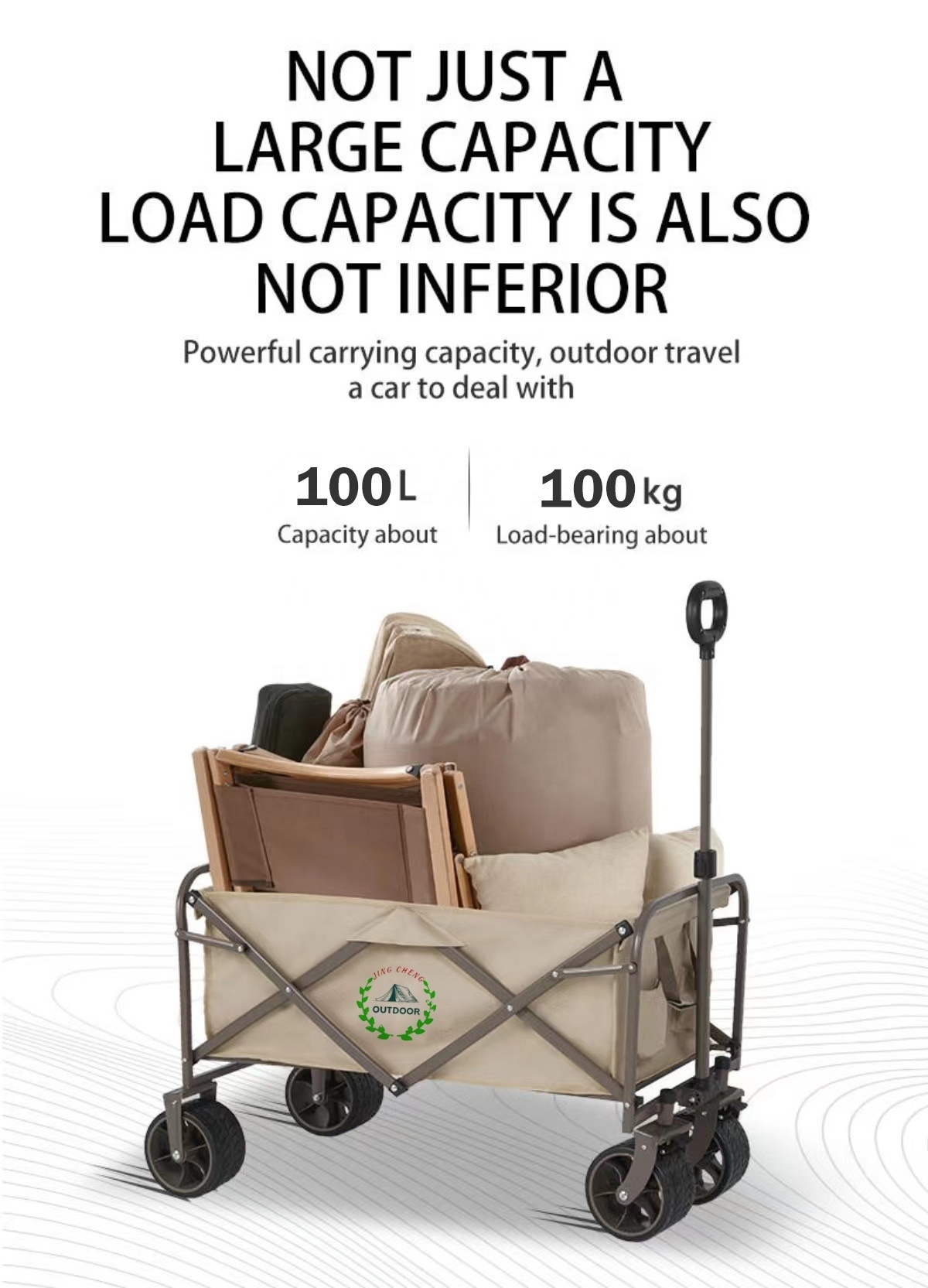 Outdoor Garden Park Utility Kids Portable Beach Folding Trolley Cart  Camping Picnic Foldable Wagon