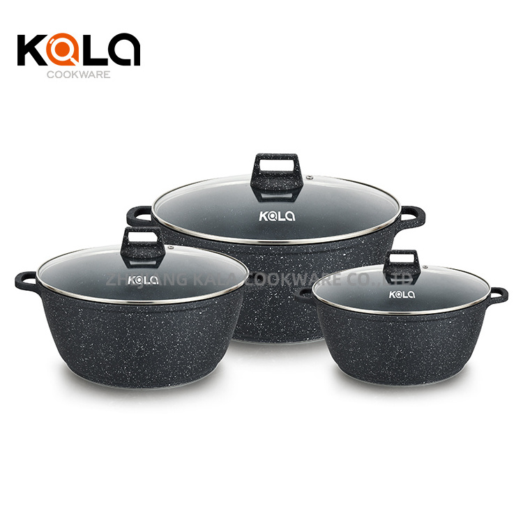 Kala Kitchen Supplies Aluminium Pots Sets Cooking Cookware Non Stick Ceramic Cookware Set Wholesale Induction Cookware Set