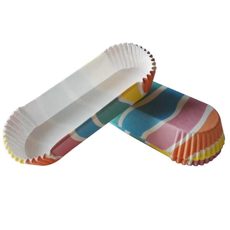 200Pcs/lot Colorful Baking Muffin Cup Case Boat Shape Cupcake Liner