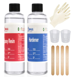 crystal super clear epoxy resin glue and hardener set price for wood table casting