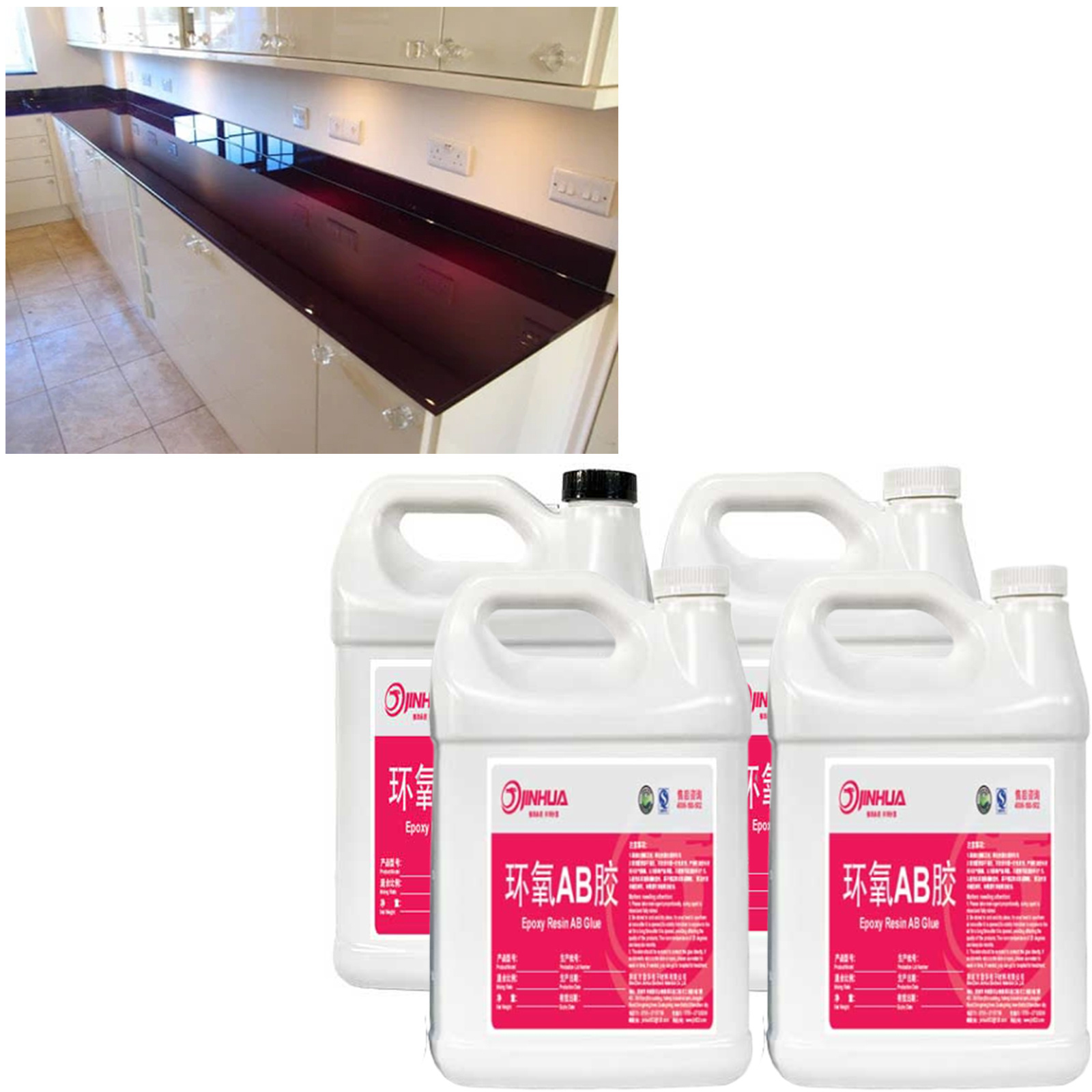 Super Gloss Epoxy Resin with UV Resistant Self Leveling Non Toxic Food Safe for River Tables Bar Tops Counter tops