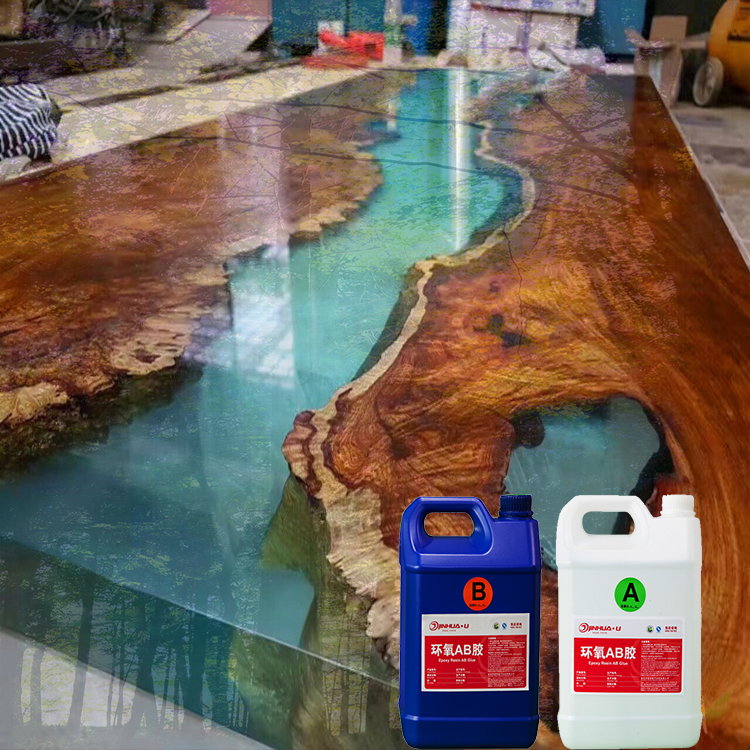 Liquid Clear Crystal Pure Epoxy Resin Two Component 1201AB-11 Gallon Kit Epoxy Resin AB Glue