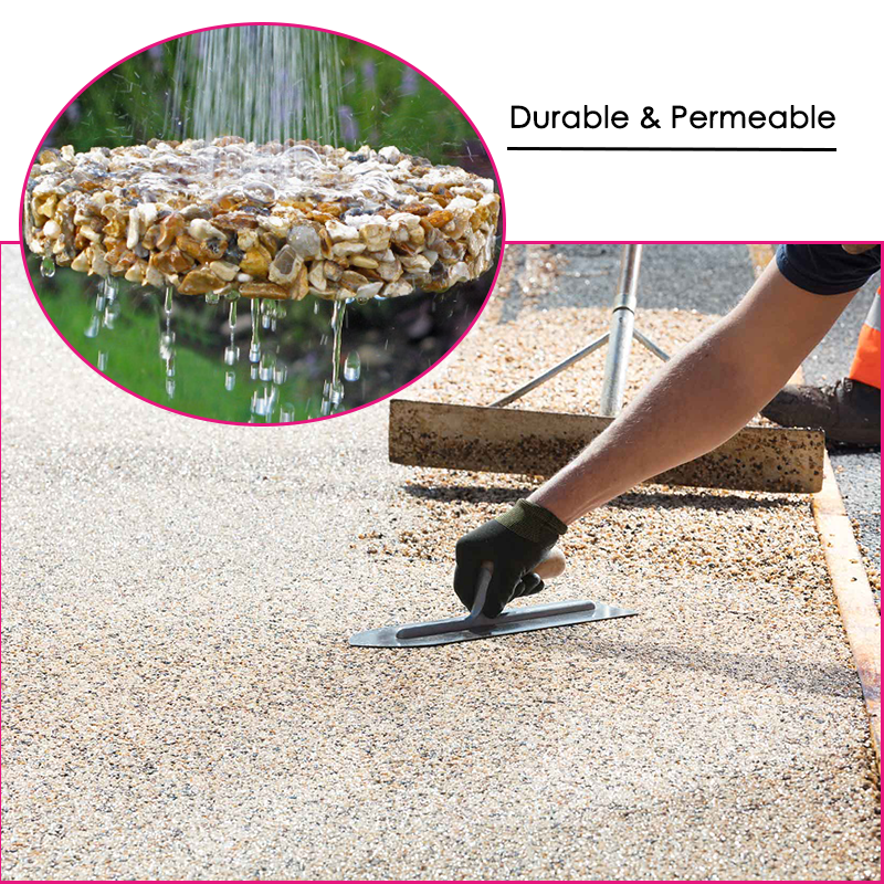 Recina Epoxica Transparente 2:1 Resin Floor Epoxy Resin UV Resistant Pebble Stone Flooring for Outdoor