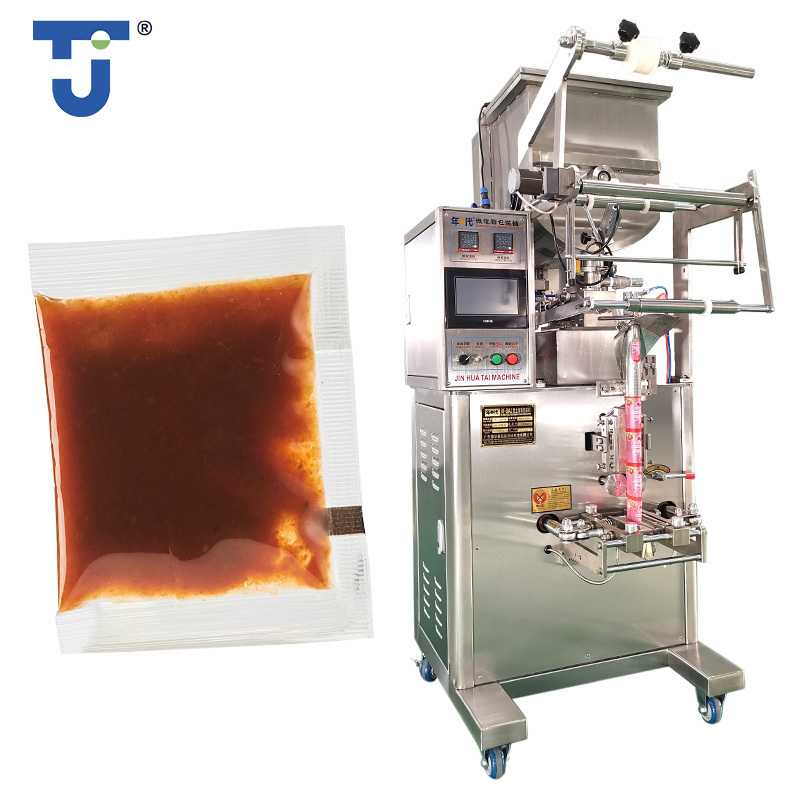 Spice Barbecue Sauce Ketchup Peanut Butter Jam Filling  Paste Liquid Packing Sachet Automatic Multi-function Packaging Machine