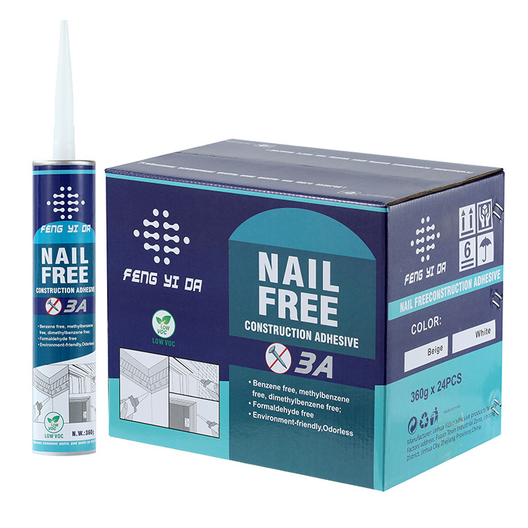 100% safe eco friendly Liquid Nails FuzeIt All Surface Construction Adhesive nail free glue