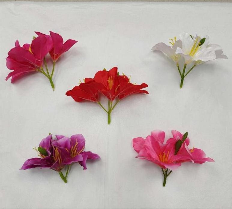 Diamond Azaleas 13 Heads Big Red Flowers With Pot For Wedding Party Home Hotel Decoration