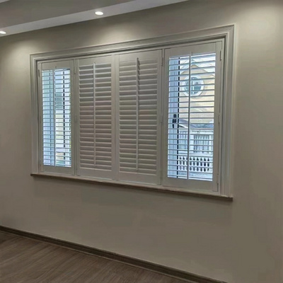 Wholesale and retail Factory Direct interior shutters Bay Windows Shutters PVC Plantation Shutter