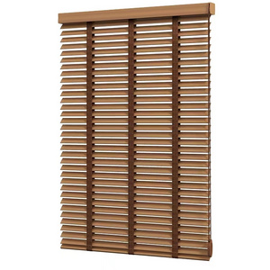 25mm 35mm 50mm Wooden blind curtain cordless timber venetian blinds faux wood Blinds