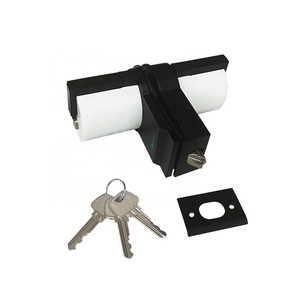 Factory Direct Sale European Decoration Knob Zinc Alloy Single Side Glass Sliding Door Lock