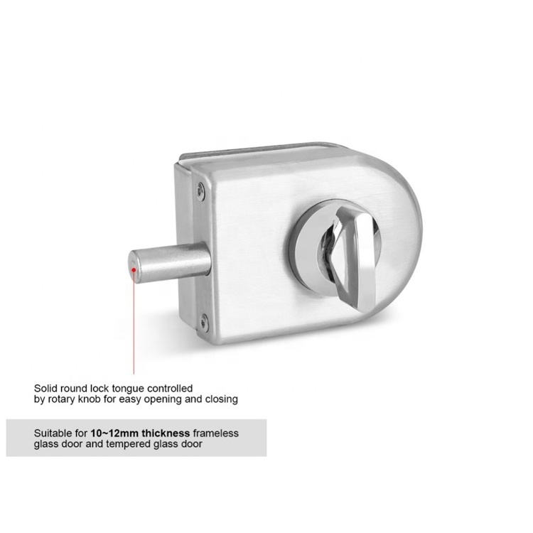 Glass Mounted Latch Locks and Thumb turn Glass Door Locks Glass Lock