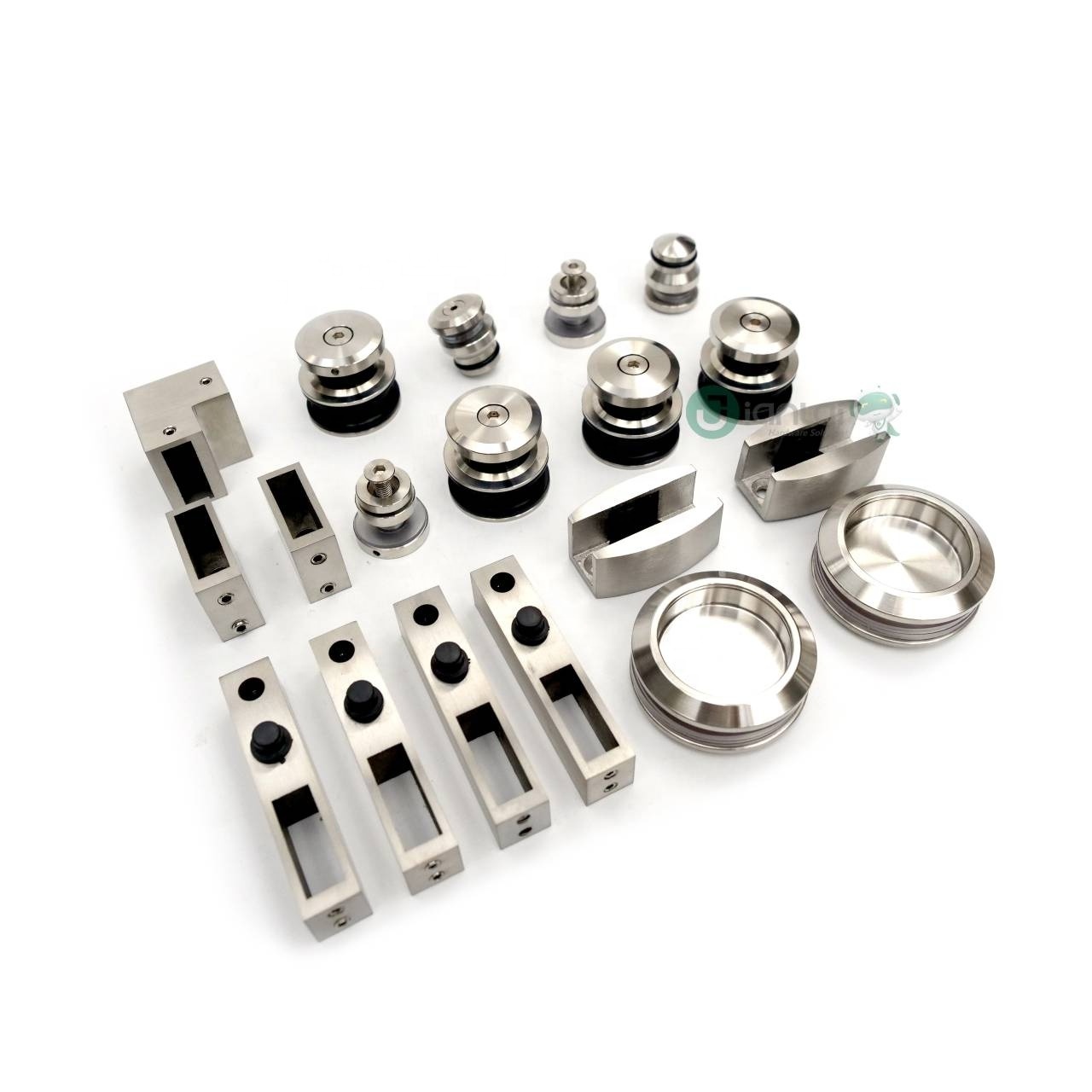 Stainless Steel Frameless Shower Glass Sliding Door Hardware Fittings Kit