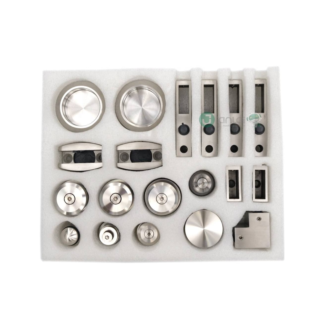 Stainless Steel Frameless Shower Glass Sliding Door Hardware Fittings Kit