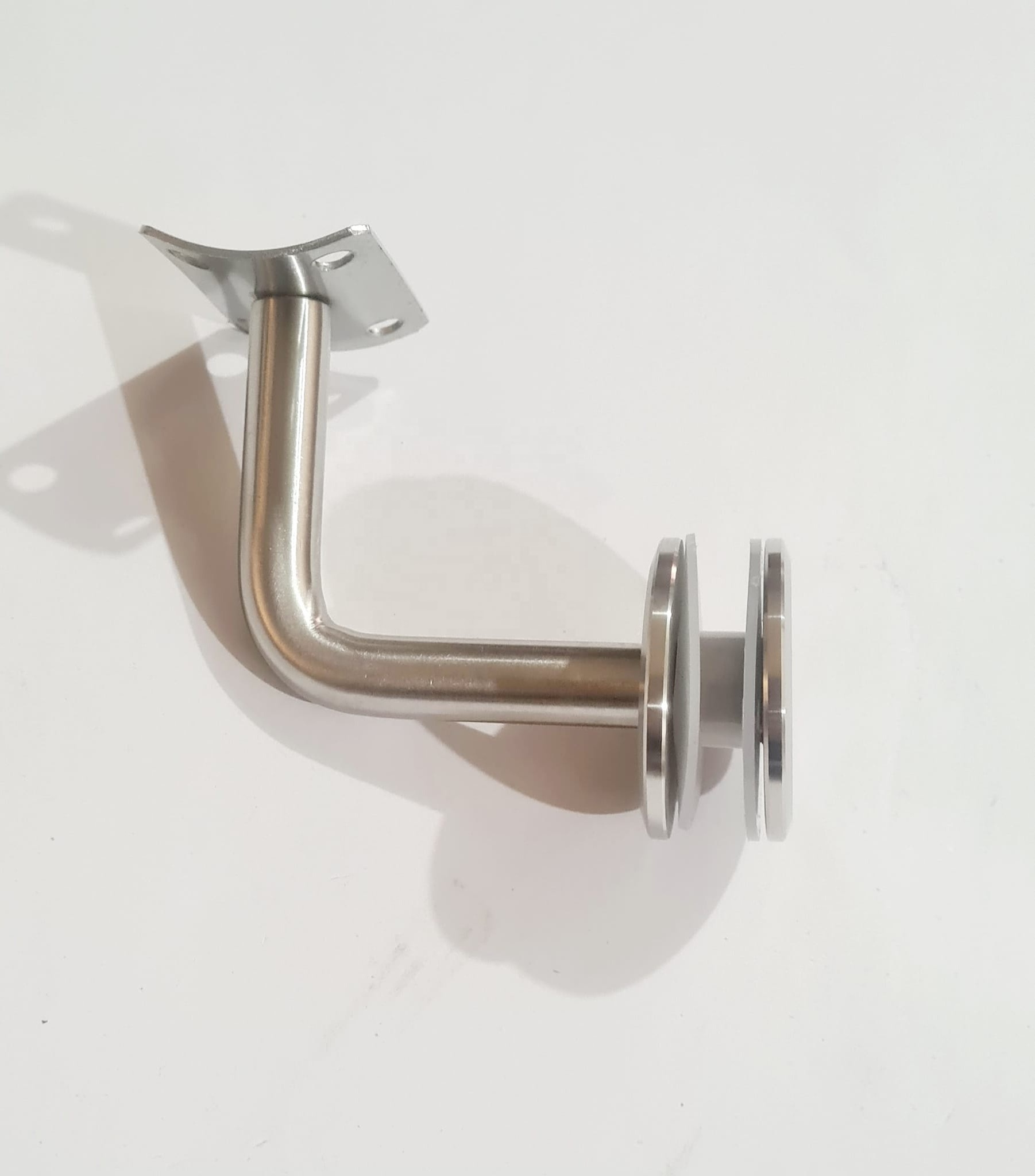 Stainless Steel Round Handrail Connector Adjustable Handrail Fitting Deck Corner Stair Railing Brushed Elbow Connector