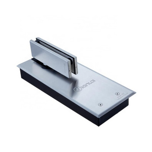 Hydraulic Self Closing Door Hinge Stainless Steel Covered Plate Glass Door Closer Floor Spring