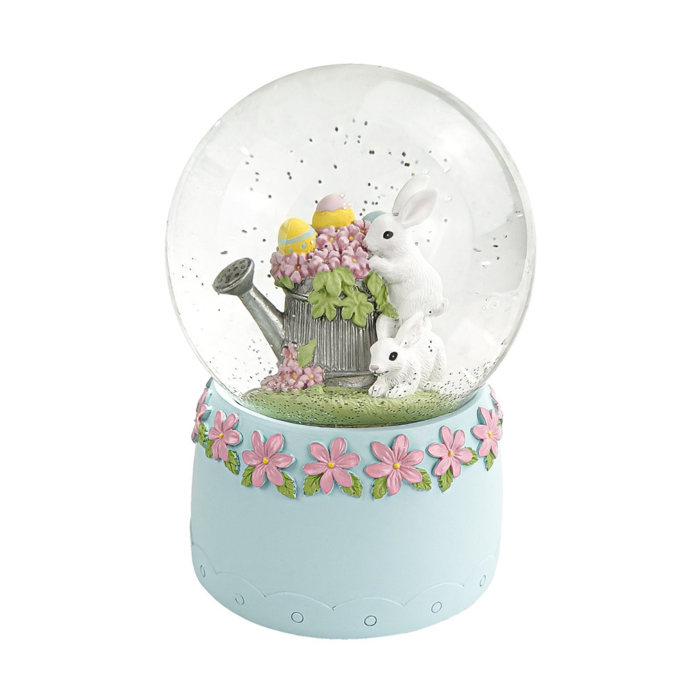 Factory wholesale water huizhou factory musical ball hand painted snowdome glass snow globe with cheap price