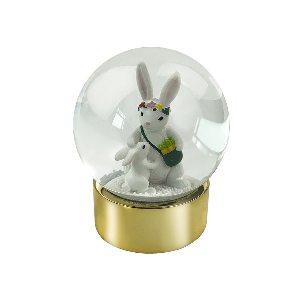 Factory wholesale water huizhou factory musical ball hand painted snowdome glass snow globe with cheap price