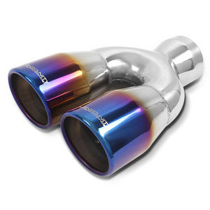 exhaust muffler tip flexible exhaust pipe for generator oval exhaust pipe muffler