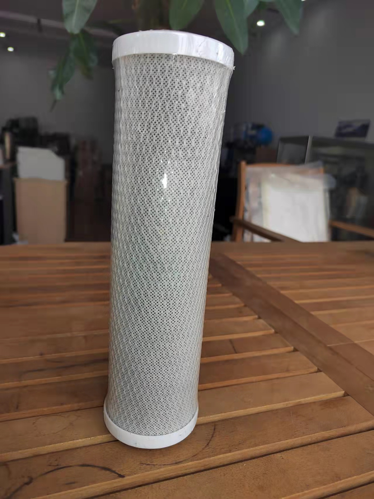 Domestic water dispenser purifier block 20 inch activated compressed carbon CTO filter cartridge