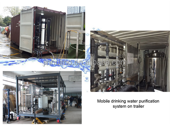 10000L high salty SWRO Seawater mobile Desalination plant