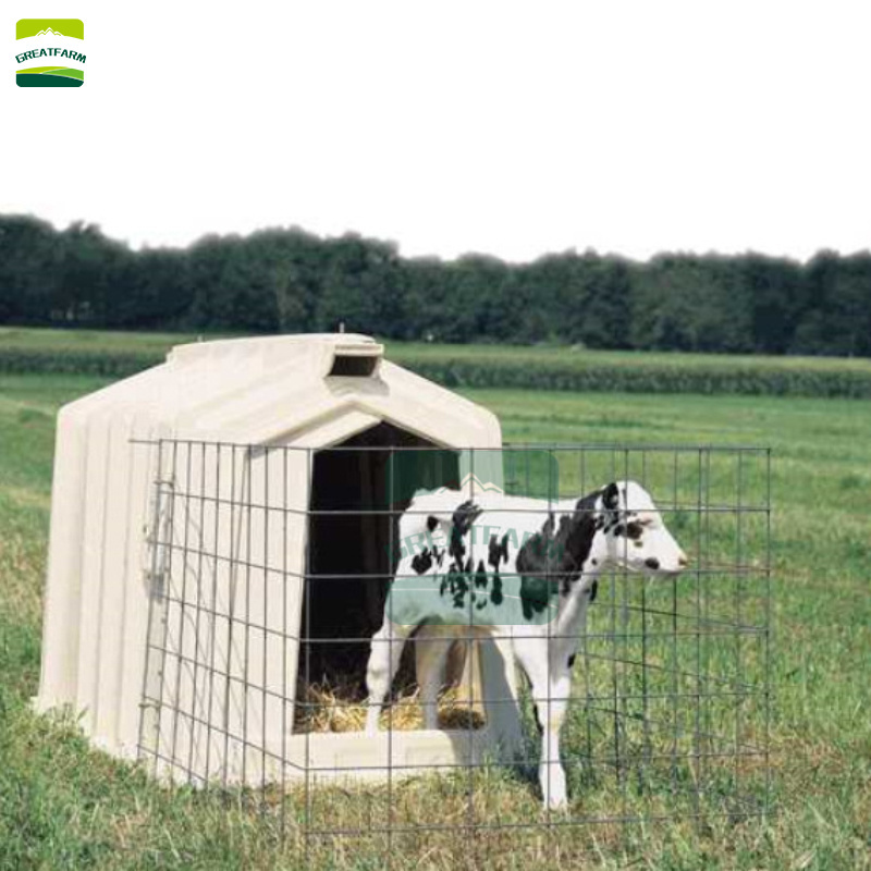 Factory Price Durable Plastic Calf Hutch for Cows Hot Dip Galvanized Fence Solid Livestock House Cow House