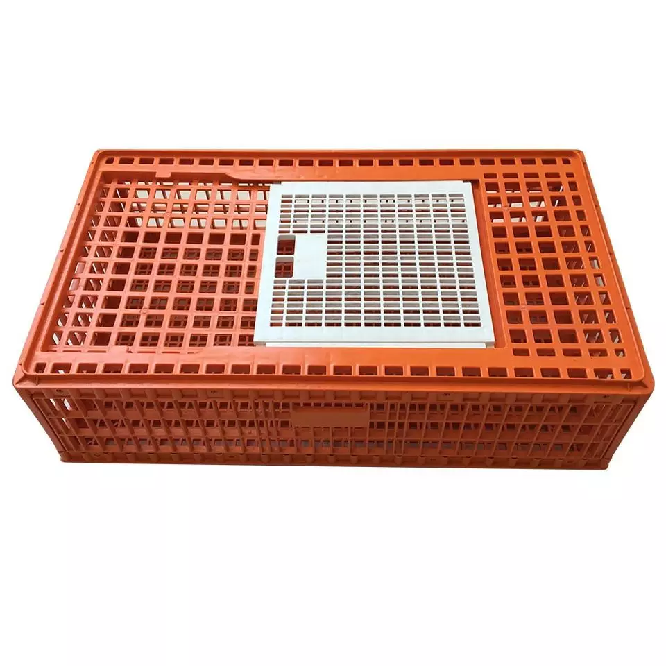 Live Chicken to Transport Cages for Sale Transport Basket New Product 2023 Provided Bearing Chicken Crates Professional Plastic