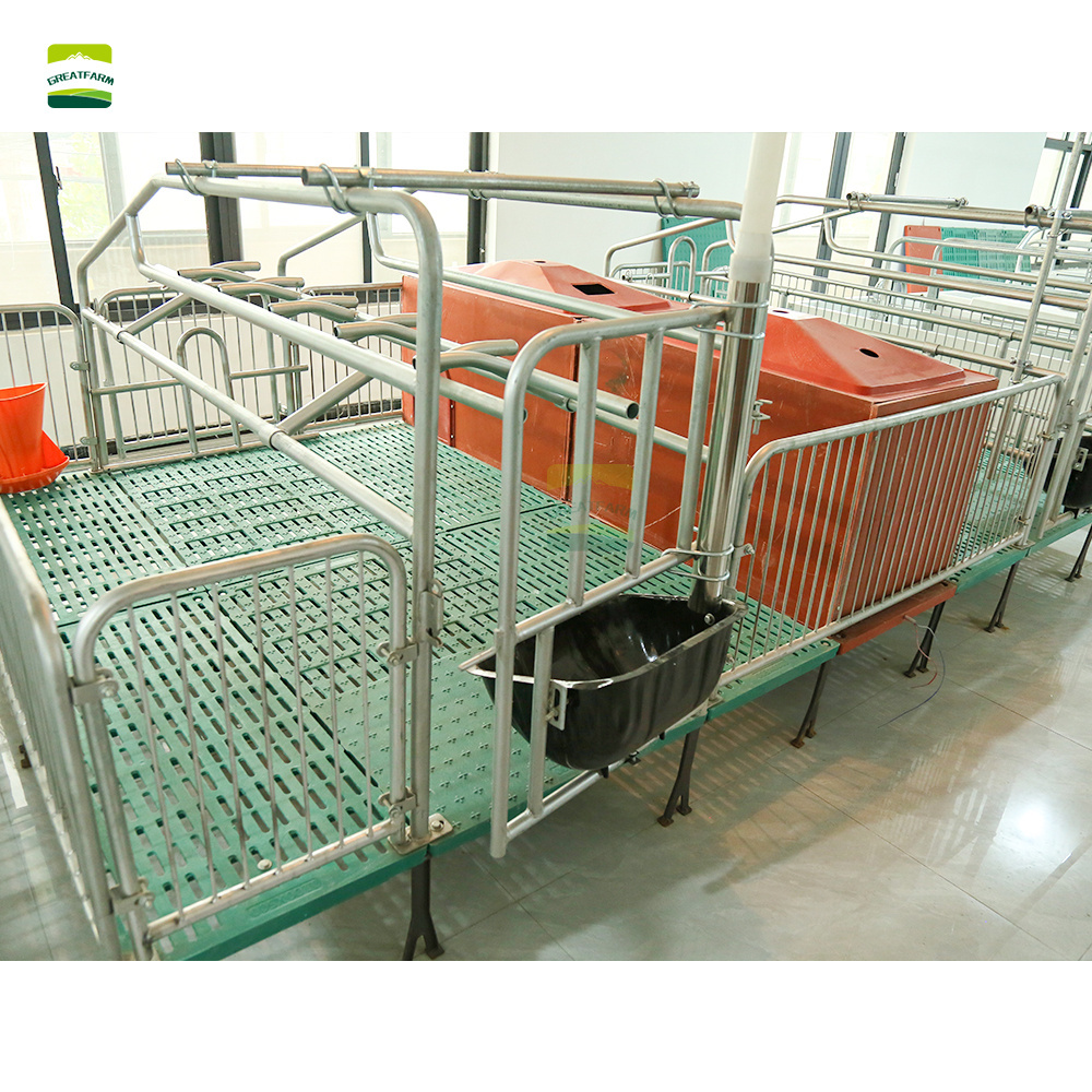 Animal birth bed farm raising equipment cast iron pig pen sow farrowing crate for sale Pig cage with The pig bed obstetric table