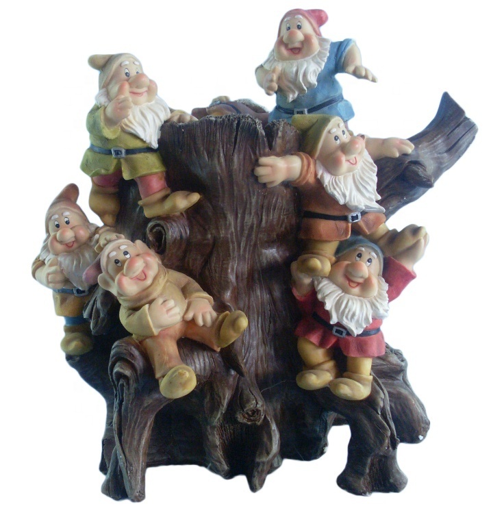 Traditional Figurine the seven dwarfs Resin Figurine Fairy Garden Accessories Outdoor,Garden Gnomes Decorations