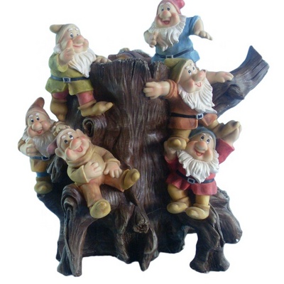 Traditional Figurine the seven dwarfs Resin Figurine Fairy Garden Accessories Outdoor,Garden Gnomes Decorations