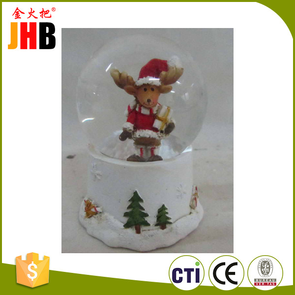 Jinhuoba OEM Christmas Resin Craft Snow Globes Snowball Snow Globes