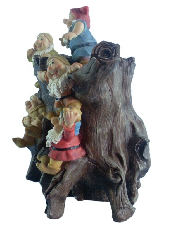 Traditional Figurine the seven dwarfs Resin Figurine Fairy Garden Accessories Outdoor,Garden Gnomes Decorations