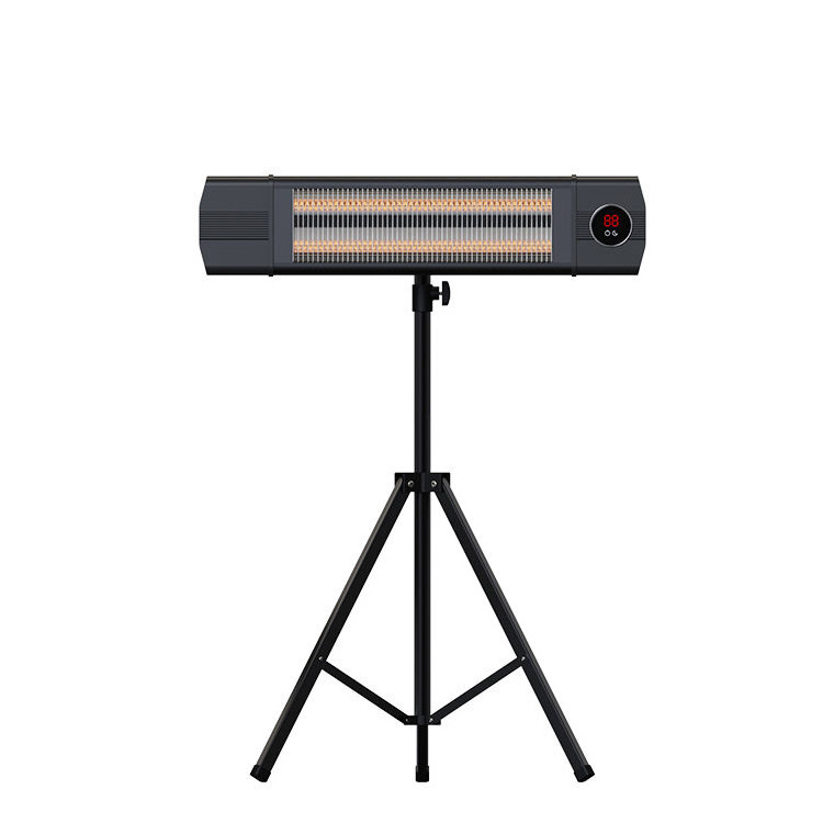 1500W Freestanding Garden Outdoor Patio heater with tripod and remote carbon fiber quartz heating heater