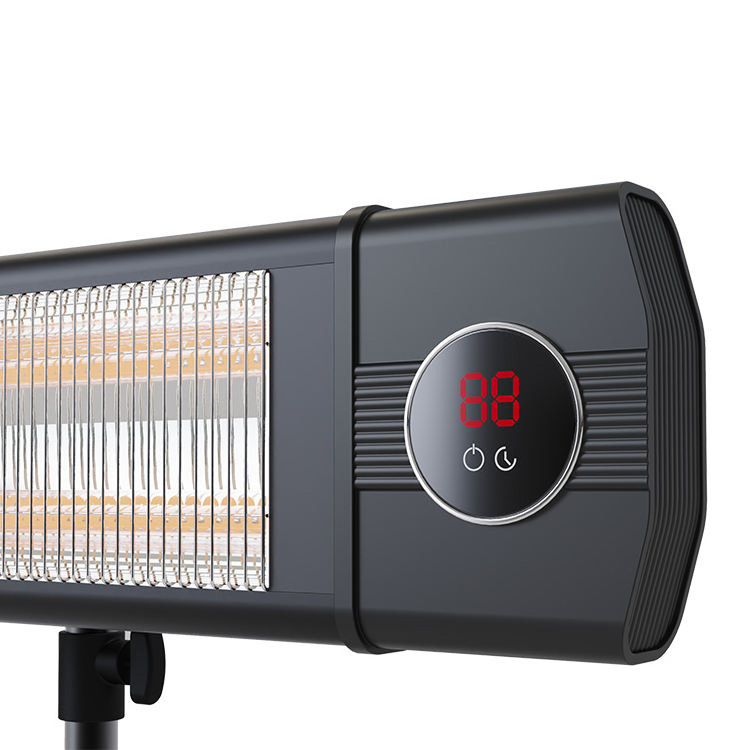 1500W Freestanding Garden Outdoor Patio heater with tripod and remote carbon fiber quartz heating heater