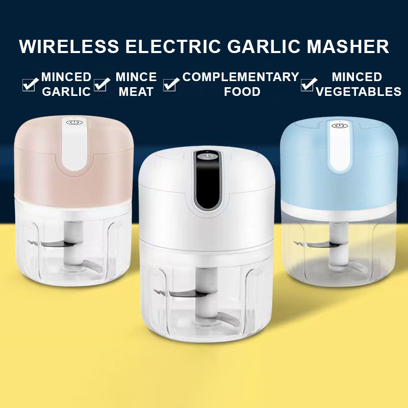 USB Charging Cutter Kitchen Accessories Electric Mini Garlic Chopper, Portable Food Processor, Vegetable Chopper Onion Mincer