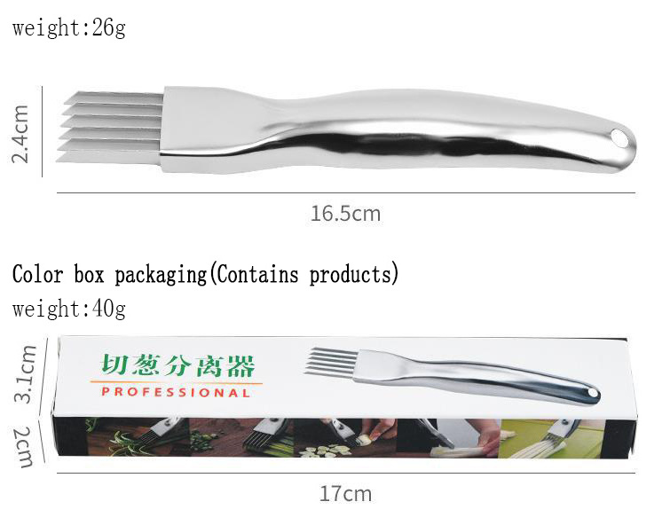 Premium High Quality Stainless Steel Green Onion Slice Cutlery Vegetable Cutter Shred Sharp Scallion Cutter Knife