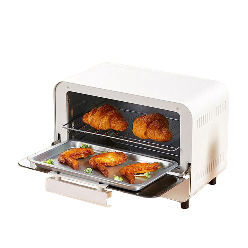 White mini electric oven 10L multi-function baking smart small oven small appliance gift