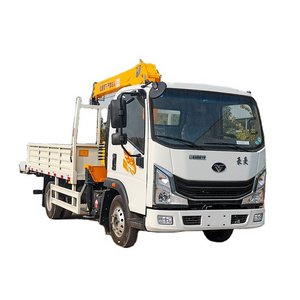 4Ton 3.2Ton mini small truck mounted telescopic boom Hydraulic model mini truck mounted crane