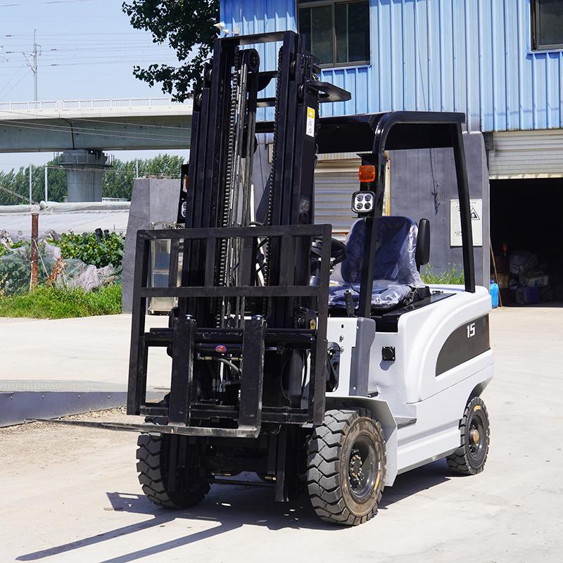 Chinese manufacturers direct sales of 1.5 tons of three-point small lithium-ion battery full electric forklift